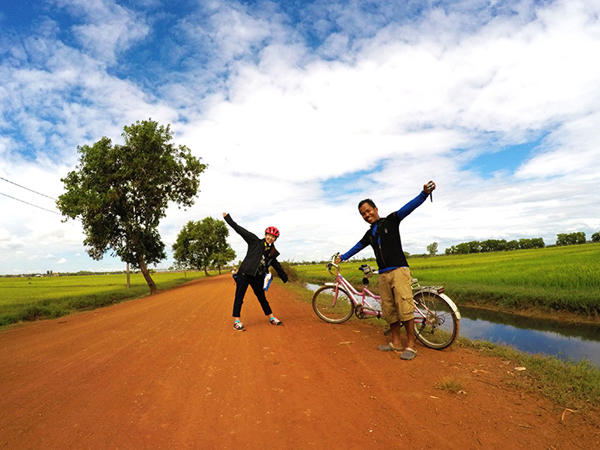 カンボジア パナーかサヴィーと巡る！ 地元目線でサイクリングの旅